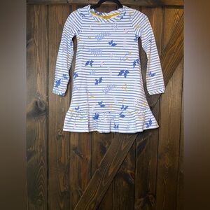 NWOT JOULES Floral striped Tiered Dress